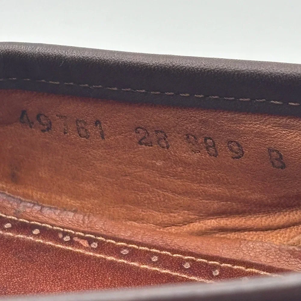 Allen Edmonds Bruzzano 9B Bit‎ Loafers Mens Dark Brown Leather Horsebit Italy